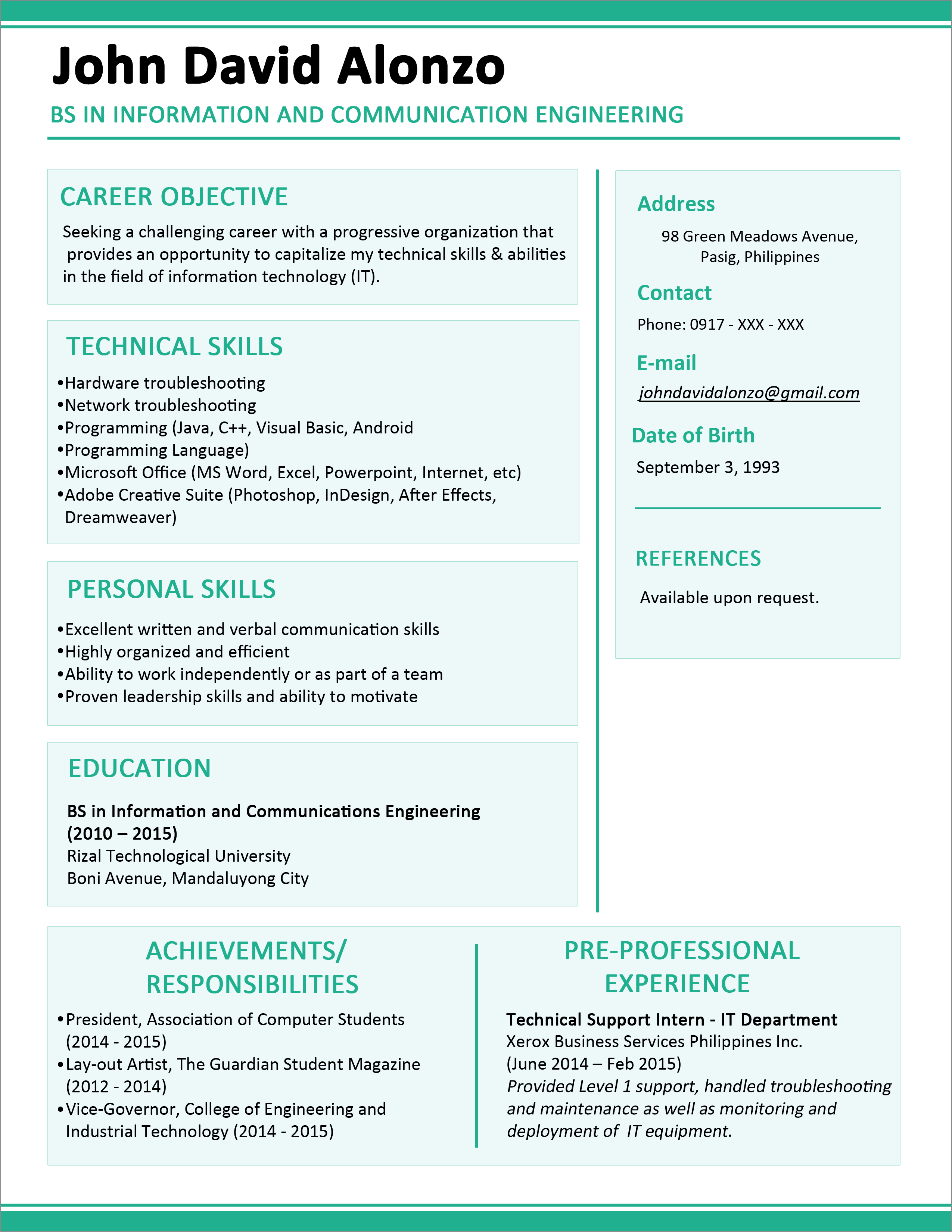 Creative Resume